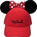 Disney Minnie Mouse Girls Youth Ears Cap, Red