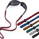 SHINKODA 6-Pack Glasses Strap - Universal Eyeglass Lanyard - Eyewear Retainer Cord for Reading, Safety, Sports & Sunglasses (Black & Space Dye(brown/Gray/Green/Royal/Red))