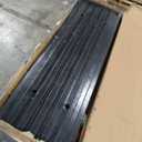 Car Vehicle Curbside Driveway Ramp - 4ft Heavy Duty Rubber Threshold Bridge Track Curb Ramp, for Loading Dock, Garage, Sidewalk, Truck, Scooter, Bike, Motorcycle, Wheelchair Mobility - Pyle PCRBDR21