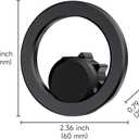 B&DOG XSIN Car Phone Holder for Toyota Corolla 2014 2015 2016,Mobile Upgraded Adjustable Gravity Dedicated Mobile Holder,Center Console Mounting Base,with Smartphone. (Black-B)