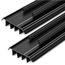 Pushglossy 2 Pcs Kerf Style Door Bottom Seal with Vinyl Fins, Black
36" Long 1 3/4" Wide Threshold Strip, Weatherstrip, Interior Exterior Door Sweep, Blocks Draft Dust Air, Energy Saving Seal