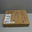 Folding Walker with 2 Precut Tennis Balls, Lightweight Walkers for Seniors with Wheels, Support Up to 350 lbs, Height Adjustable Standard Compact Walker & Ski Glides