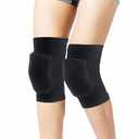 Volleyball Knee Pads for Dancers, Soft Breathable Knee Pads for Girls Women Men Youth Kids Knees Protective, Knee Brace for Volleyball Football Danceing Yoga Tennis Running Cycling Fitness (Medium, Black)