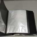 Binder with Plastic Sleeve 4 Pack 8.5"x11" Demo Book Black Portfolio Folder with Protective Film 30 Pockets 60 Page Capacity