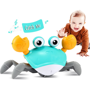 control future Crawling Crab Baby Toy  Infant Tummy Time Toys 3 4 5 6 7 8 9 10 11 12 Babies Boy 36 612 Learning Crawl 912 1218 Walking Toddler 36 Months Old Music Development 1st Birthday Gifts