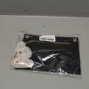 WADORN 1 Set Purse Organizer Insert Conversion Kit with Gold Chain, 8.62x6.1 Inch Felt Handbag Bag Organizer Insert 24 Inch Chain Inner Pocket Liner Envelope Bag Handbag Convert Accessory, Black