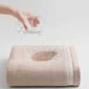 XIQ 40x80 Inches Bath Sheets Extra Large Bath Towels Set Super Soft Quick Dry Luxury Microfiber Shower Towels for Bathroom Beige,1PCS