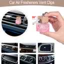 2 x L'odeur Vill Car Fresheners, 2Pack Vent Clips Car Diffuser, Up to 180 Days Hanging Air Freshener - Jasmine & Lily and Miss Coco