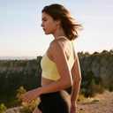 Women's 100% Merino Wool Sports BraWireless Racerback Sports Vest for Hiking, Yoga & Outdoor Activities (M)