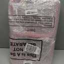 Hoolerry 4 Pcs Hard Clear Zipper Case Makeup Bags Plastic Zipper Pouch Transparent Storage Box Containers for Cosmetics, Snacks, Building Blocks, Puzzles(Clear, 9.8 x 7.9 x 2 in, Pink)