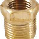 Forney 75535 Brass Fitting, Bushing, 1/4-Inch Female to 3/8-Inch Male NPT