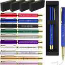 50 Set Inspirational Appreciation Gifts Bulk Include Ballpoint Pens with Thank You Gift Boxes Motivational Quote Pen Office Gift Leaving Gifts for Employee Colleagues Nurse Teacher Coworker Volunteer
