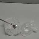 HillSpring Thick Glass Salt Cellar with Stainless Steel Spoon, Clear Container for Kosher, Sea, Himalayan Salt, Sugar, Pepper, Heavyweight Spices Jar, 10 oz (1, Transparent, Medium)