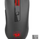 Redragon M652 Optical 2.4G Wireless Mouse with USB Receiver, Portable Gaming & Office Mice, 5 Adjustable DPI Levels, 6 Buttons for Desktop, MacBook, Notebook, PC, Laptop, Computer (Black)