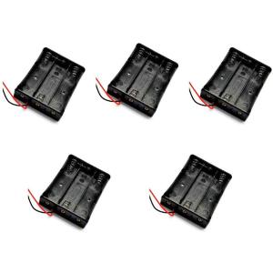 Battery Case Holder 3 Slot Parallel Batteries Clip Box 3.7V 18650 Household Battery Holders 5pcs