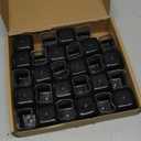 28 Pcs Chair Leg Sliders for Carpet, Square Chair Leg Floor Protectors Glides, Silicone Furniture Leg Protectors Caps, Carpet Protectors Table Feet Teflon Covers Pads (Fit:1-1/8" ~ 1-1/2")