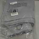 ChrisDowa 100% Blackout Curtains for Bedroom with Black Liner, 2 Thick Layers Total Blackout Thermal Insulated Grommet Small Window Curtains 45 Inch Length 2 Panels Set (Light Grey, 42 x 45 Inch)