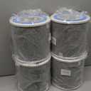 4 Packs HP102 True HEPA Replacement Filter Compatible with Shark Air Cleaner Purifier HP100, HP102 and 3-in-1 Models HC450, HC451, HC452, HC455, Compares to Part # HE1FKBAS and HE1FKPET
