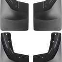 Amooca 2014-2018 Chevy Silverado 1500 and 2015-2018 2500 3500 Custom fit No Drill Mud Flaps Mud Guards Flare Splash Guards Kits Molded 4 Piece Set NOT for GMC Sierra(Black)