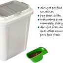 Ashfield & Harkness Airtight Pet Food Storage Container, up to 20 Lbs/ 23 Qt for Dog Cat Bird and Other Pet Food Storage, Easy Acces Including Scoup, Easy Access, Lightweight Keeps Pet Food Fresh