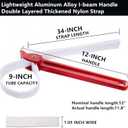Maxsirui 12" Adjustable Nylon Strap Pipe Wrench Opener Disassembly Tool