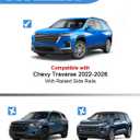FengYu 300lb Lockable Roof Rack Cross Bars Compatible with Chevy Chevrolet Traverse 2022 2023 2024 2025 2026, Heavy Duty Aluminum Roof Rails Crossbars Cargo Bars Canoe Rooftop Black Carrier Luggage.