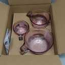 COOK WITH COLOR Glass Measuring Cups - Ideal for Cooking and Baking, Purple