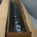 Welded Wire Fence Black PVC Coated Wire Mesh 48 Inch x 50 Ft, 2" X 3" 16GA Coated Hardware Cloth, Chicken Wire Fencing, Metal Garden Fencing(2" X 3" 16GA, 48 Inch x 50 Ft)