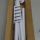 Tension Curtain Rod 30 To 63 Inch White Tension Rods Adjustable Spring Loaded Curtain Rods 7/8" Curtains Rods No Drilling Tension Rods For Windows Bedroom Closet Doorway Door