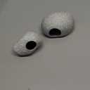 JIH Aquarium Decorations Rock, Ceramic Shelters - Shrimp Habitat, Breeding Tube, Hiding cave, Stackable Fish Tank Decor Cave for Hiding, Betta Fish (J001+J002)