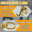 RTJ Cluster Hooks 5400LBS, Towing Tie Down Cluster Hook 5/16", G70 Tow Bridle Hook Truck Accessories Equipment, J Hooks Towing Heavy Duty for Car Trucks Hauler Wrecker