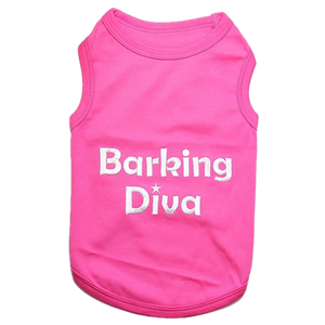 Parisian Pet Dog Clothes BARKING DIVA T-Shirt, Small