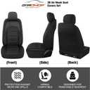 CAROMOP 3D Air Mesh Car Seat Covers 2 Front Seats,Breathable and Durable Seat Covers for Cars,Universal Fit for SUV,Vans,sedans, Trucks, Automotive Interior Covers(Black)