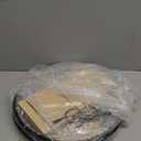 Geelin 4 Pack Plant Hanger with Wood Base Hanging Window Planter Boho Macrame Hanging Potted Plant Holders for Indoor Outdoor Window Wall Ceiling Home Decoration, Pot & Sapling Not Included (Khaki)