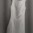 Backange Women Sexy Backless Mini Dress Sleeveless Open Back A Line Tank Formal College Graduation (White, X-Large)