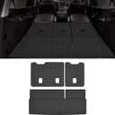 Cargo Mat with Backrest Protection for 2015-2019 2020 Chevy Chevrolet Tahoe/GMC YukonNot XL,TPE All Weather Protection Cargo Liner with Velcro Rear Seats Backrest car Accessories-Black