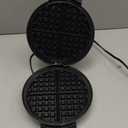 Cuisinart Waffle Maker, 1250W Round Classic Waffle Iron, 5-Setting Adjustable Browning Control, WMR-CANAS, Brushed Stainless