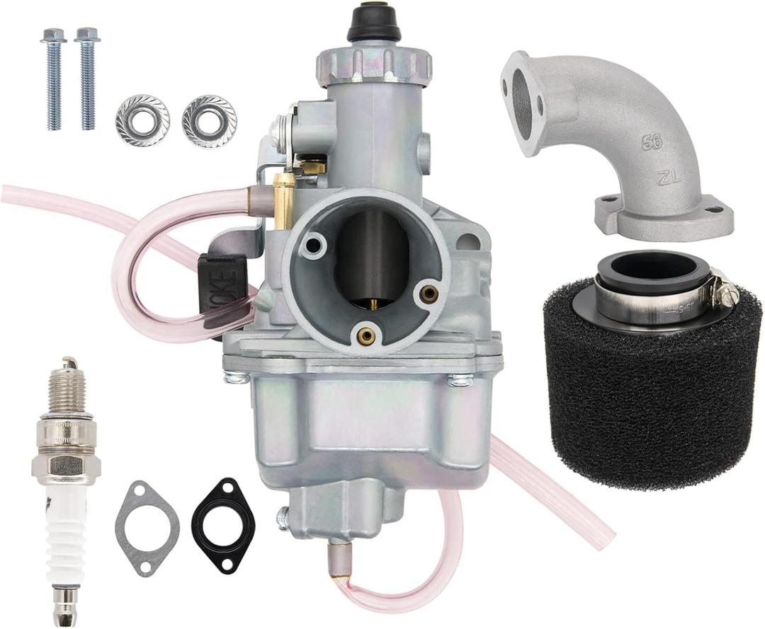 VM22 26mm Carburetor for Pit Dirt Bike 110cc 125cc 140cc Lifan YX Zongshen XR50 CRF70 KLX BBR Apollo DHZ SSR Mikuni Carb with 38mm Air Filter Intake Pipe