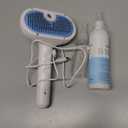 Pet Steam Brush for Dog & Cat - 3-in-1 Steam Grooming Brush for Shedding & Hair Removal - Self Cleaning Spray Comb with Mist for Long Haired Pets - Includes 1*Waterless Shampoo, Blue.