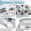 10 Inch to 8 Inch Duct Reducer Increaser Galvanized Steel Air Duct Adapter Round Crimped Pipe Connector Fitting Coupling for HVAC Ventilation Systems