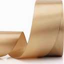 Baby Blue Satin Ribbon 1-1/2 Inch x 100 Yards Single Face Polyester Satin Ribbon for Gift Wrapping, Floral Bouquets, Bows and Craft Making, Christmas Valentines Birthday Wedding and Party Decoration Gold Satin