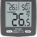 Taylor LCD Display Digital Kitchen Refrigerator/Freezer Kitchen Thermometer Min/Max on Display, 2 inch display, Gray, 1 Count (Pack of 1) (Grey)
