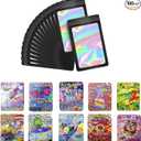 100pcs 3.5g Mylar Bags for Party, 10 Special Cartoon Pattern, 5 x 4 Inch Resealable Candy Bag, Gummies Bagss, Storage Baggies