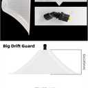 Drift Guard with Flat Sprayer Nozzle,Prevents Drift of Fine Droplets,for Use with Backpack Sprayer Small Drift Guard (clear, 38CM-2PCS)