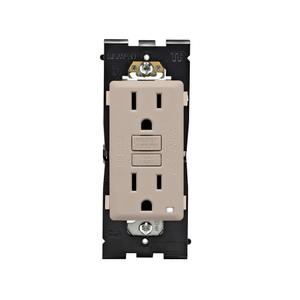 Leviton Renu Self-Test Tamper-Resistant GFCI Outlet, 15-Amp, RGF15-CA, Caf Latte