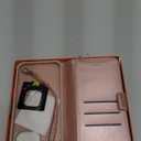 VANAVAGY Compatible for iPhone 16 Pro Max Wallet Case with RFID Blocking Card Holder for Magsafe, PU Leather Magnetic Snap Wallet Detachable Phone Case with Kickstand for 16 promax 6.9inch, Rose Gold