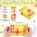 36 Pcs Religious Easter Gift Bag He Is Risen Treat Bags 4 x 6 Inch Satin Drawstring Bags Easter Christian Candy Goodie Bags for Church Sunday School Happy Easter Party Favor Bags Supplies