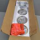 3-Pack Pendant Lights Kitchen Island, Gold Hanging Lights Fixtures with Clear Glass Globe Shade, Brass Kitchen Island Lighting for Dining Room, AD-22280-1P3-GD