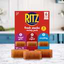 RITZ Fresh Stacks Original, Everything, and Garlic Butter Crackers Variety Pack, Travel Snacks, 8.85 oz (6 Multi Snack Packs)