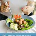 Stapava 24-Piece Silverware Set with Steak Knives, Food-Grade Stainless Steel Flatware Set for 4 Mirror Polished Cutlery Utensil Sets Include Forks Spoons and Knives Set Dishwasher Safe